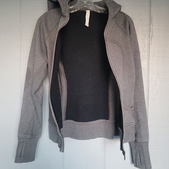 Lululemon Special Edition Campus Wear Heathered Scuba Hood Sparkle Jacket. Sz 6 - Picture 4 of 6